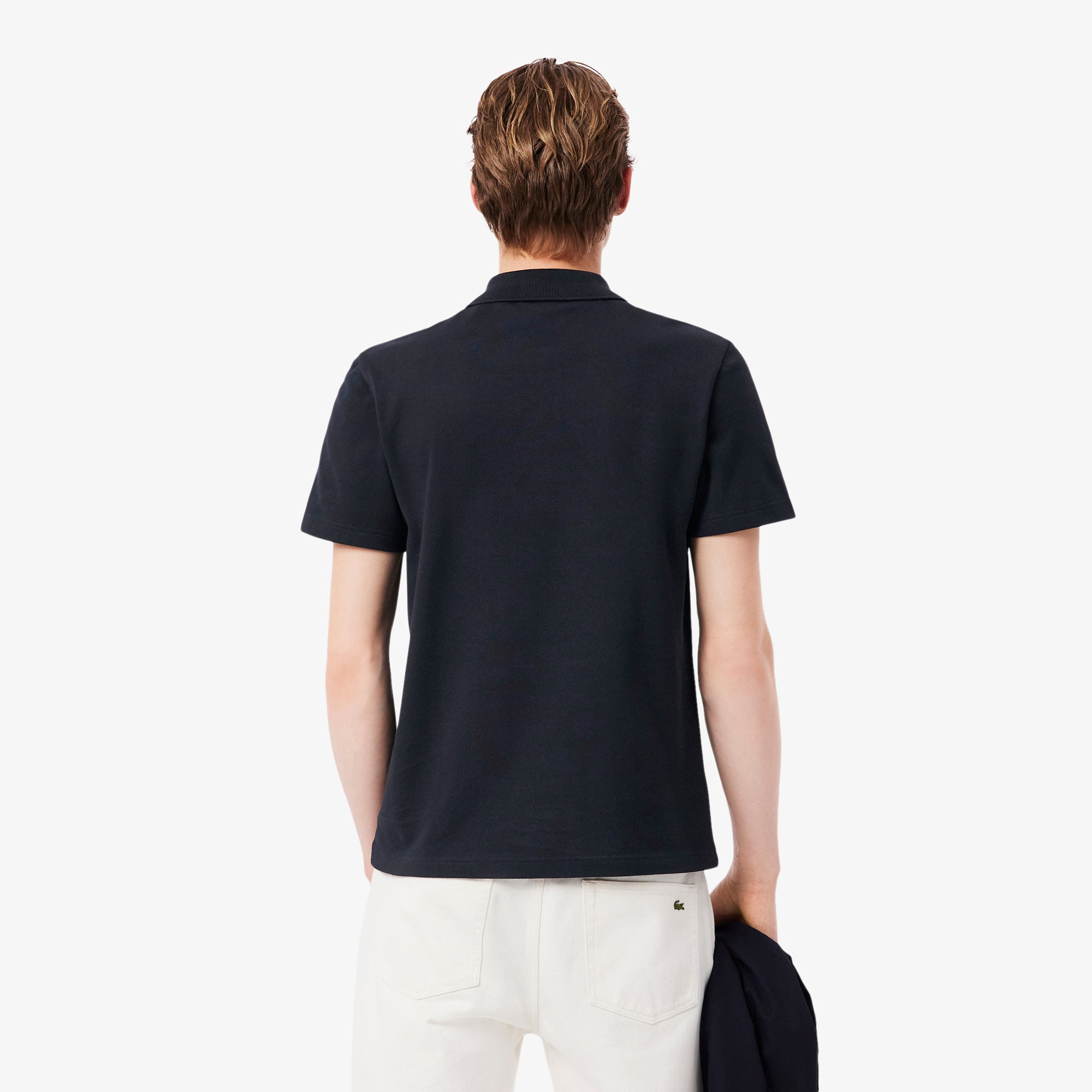 LACOSTE Men Regular Fit Colour-Block Piqué Polo Shirt