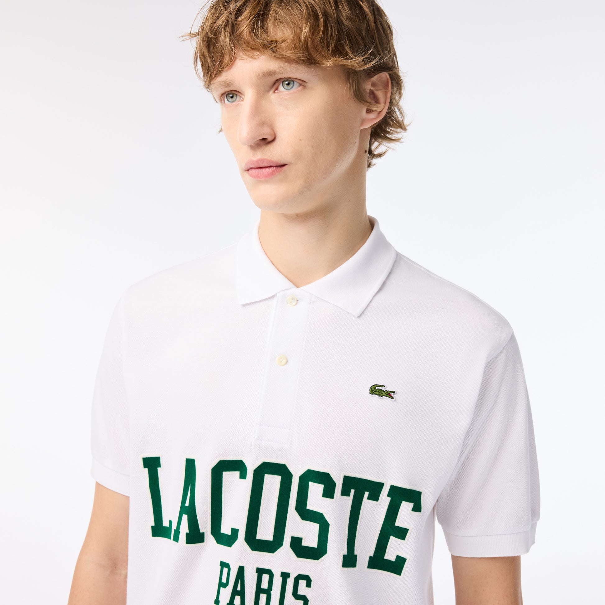 Original L.12.12 Lacoste Flocked Pique Polo Shirt - Lacoste Apparel THE MIX