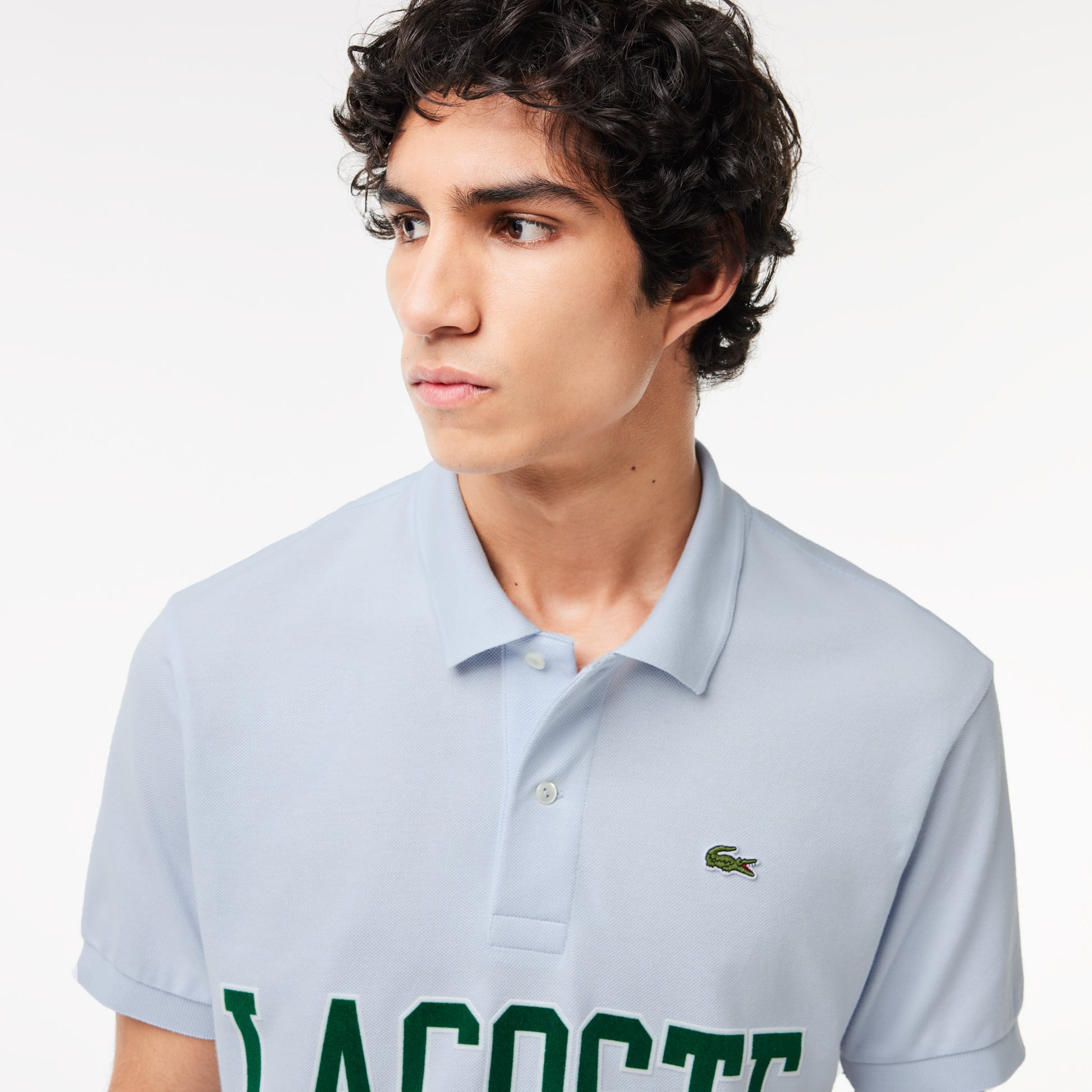 Original L.12.12 Lacoste Flocked Pique Polo Shirt - Lacoste Apparel THE MIX