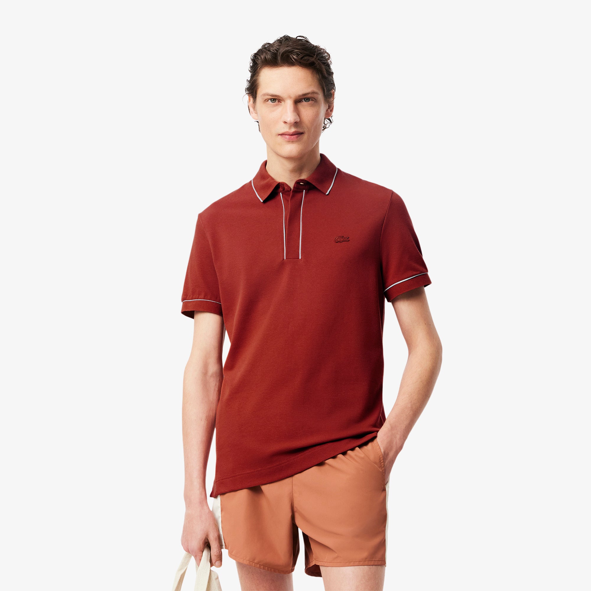 LACOSTE Regular Fit Paris Stretch Piqué Polo Shirt