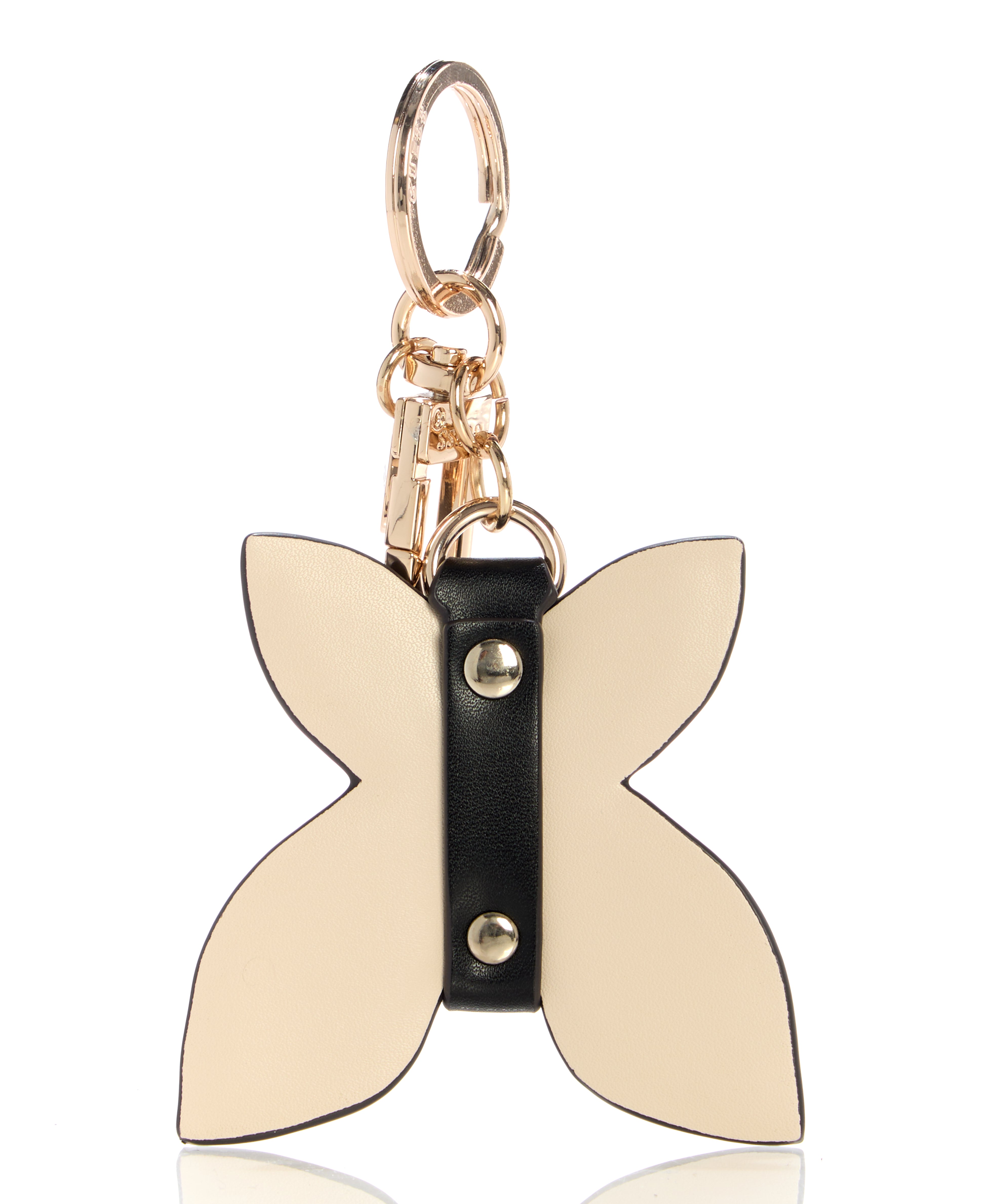 GUESS Quattro G Butterfly Charm Keychain