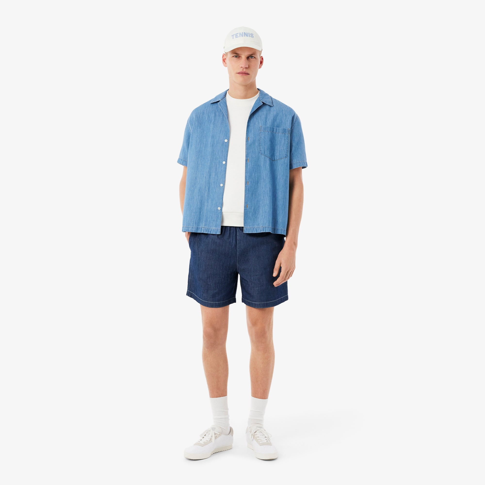 LACOSTE Embroidered Cotton Twill Cap Unisex