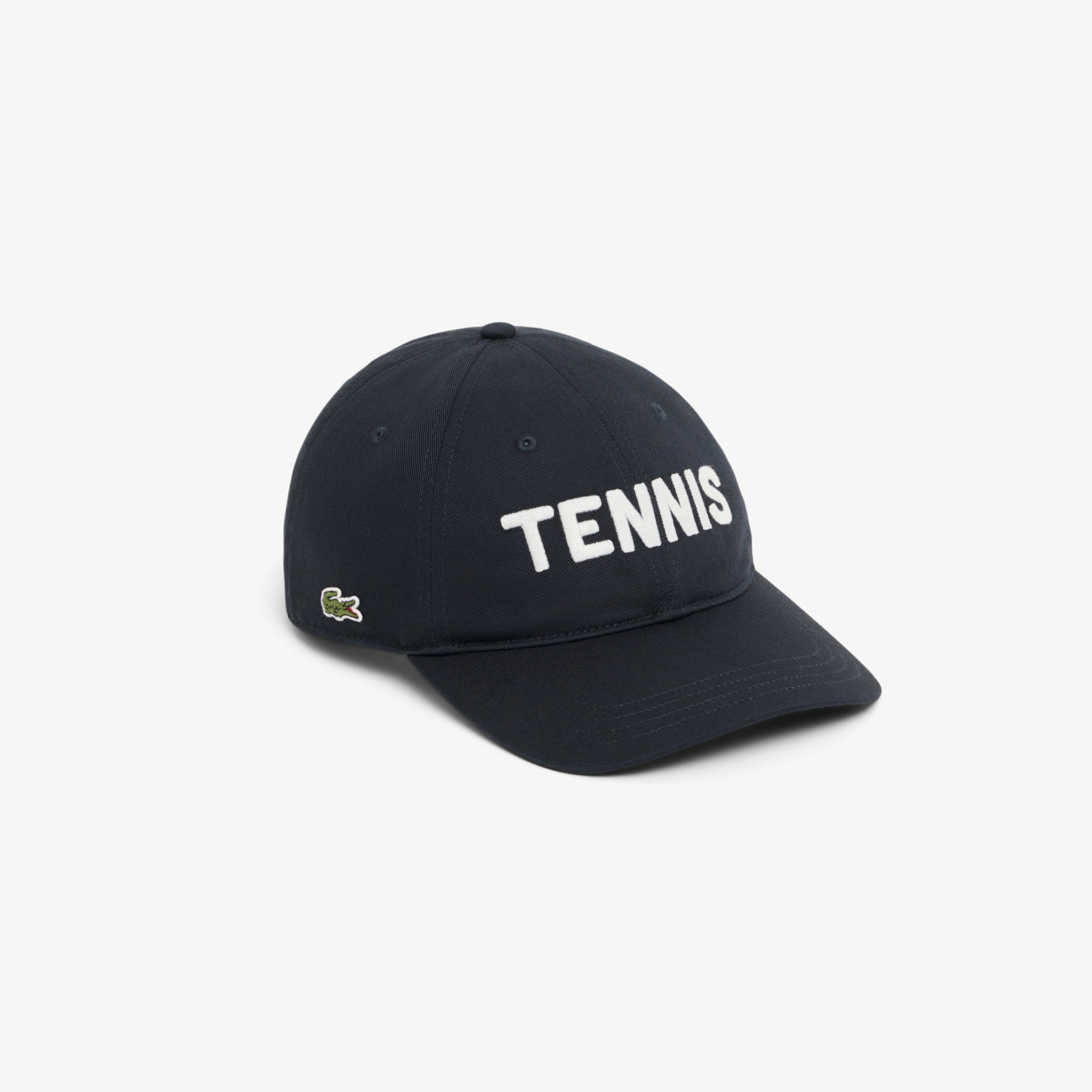 LACOSTE Embroidered Cotton Twill Cap Unisex