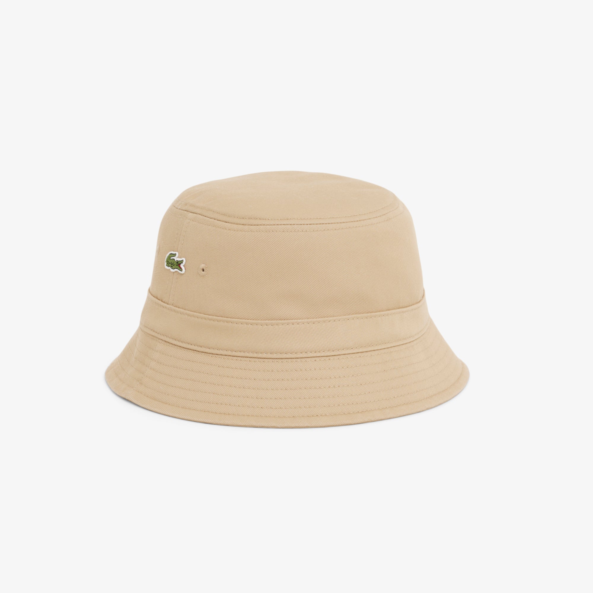 LACOSTE Lined Cotton Twill Bucket Hat