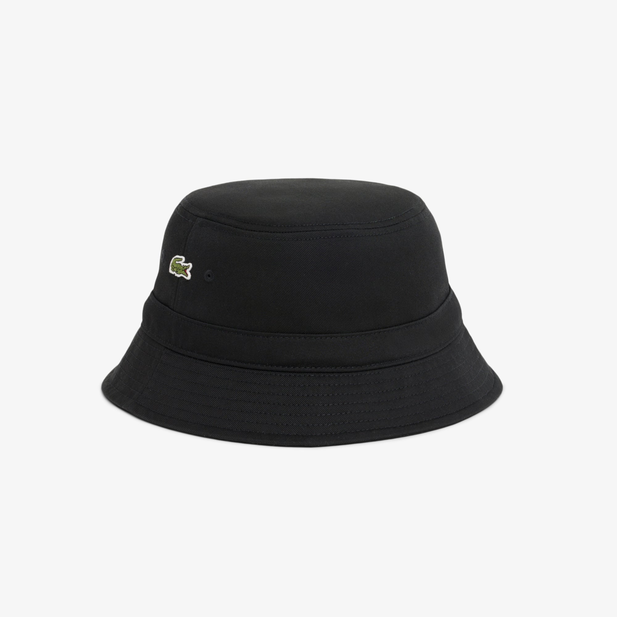 LACOSTE Lined Cotton Twill Bucket Hat