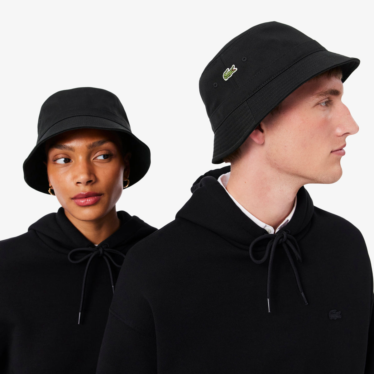 LACOSTE Lined Cotton Twill Bucket Hat Unisex