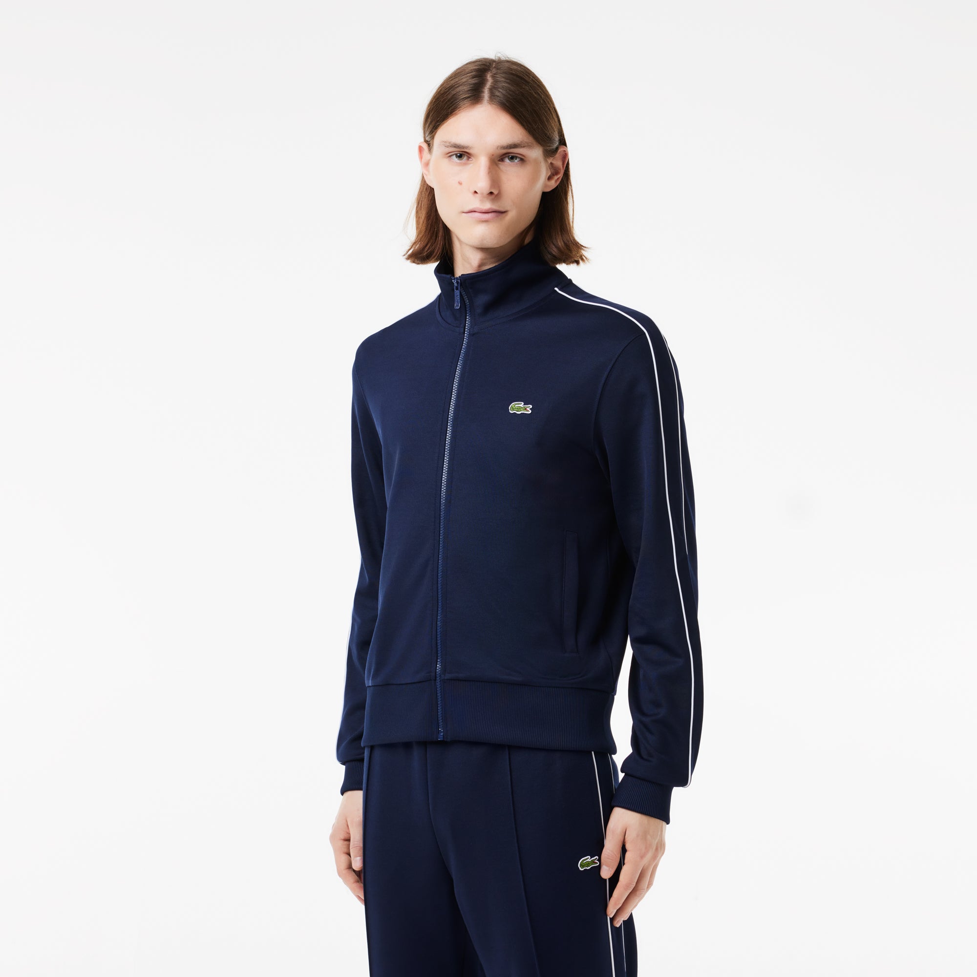 Lacoste Paris Pique Zip Front Track Jacket