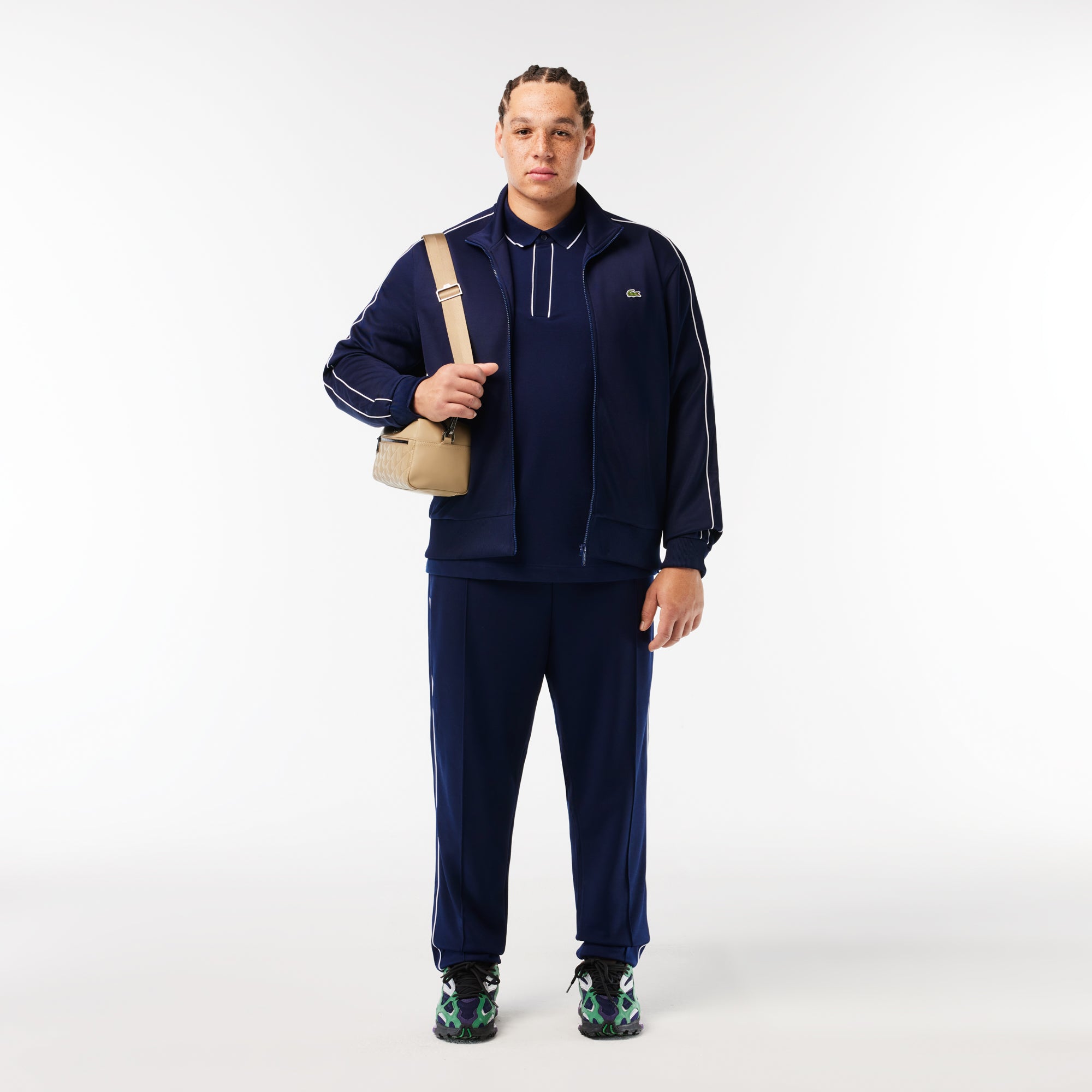 Lacoste Paris Pique Zip Front Track Jacket