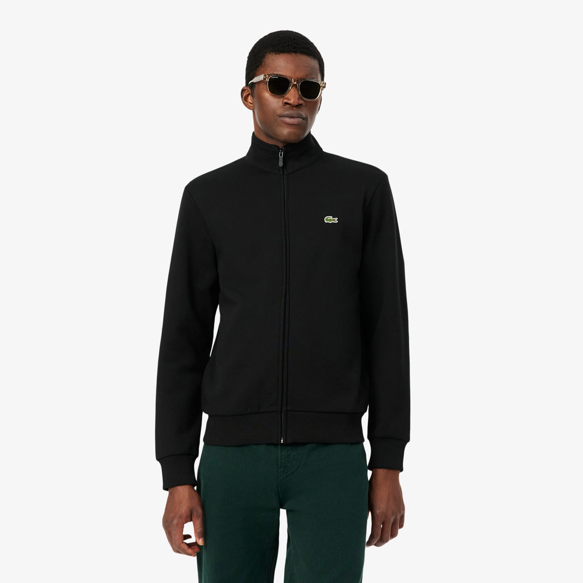 LACOSTE Zipped Fleece Sweatshirt Men