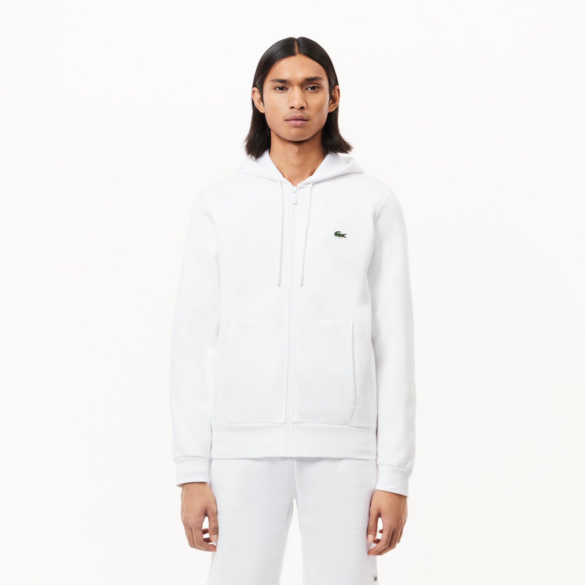 Lacoste zip up fleece best sale