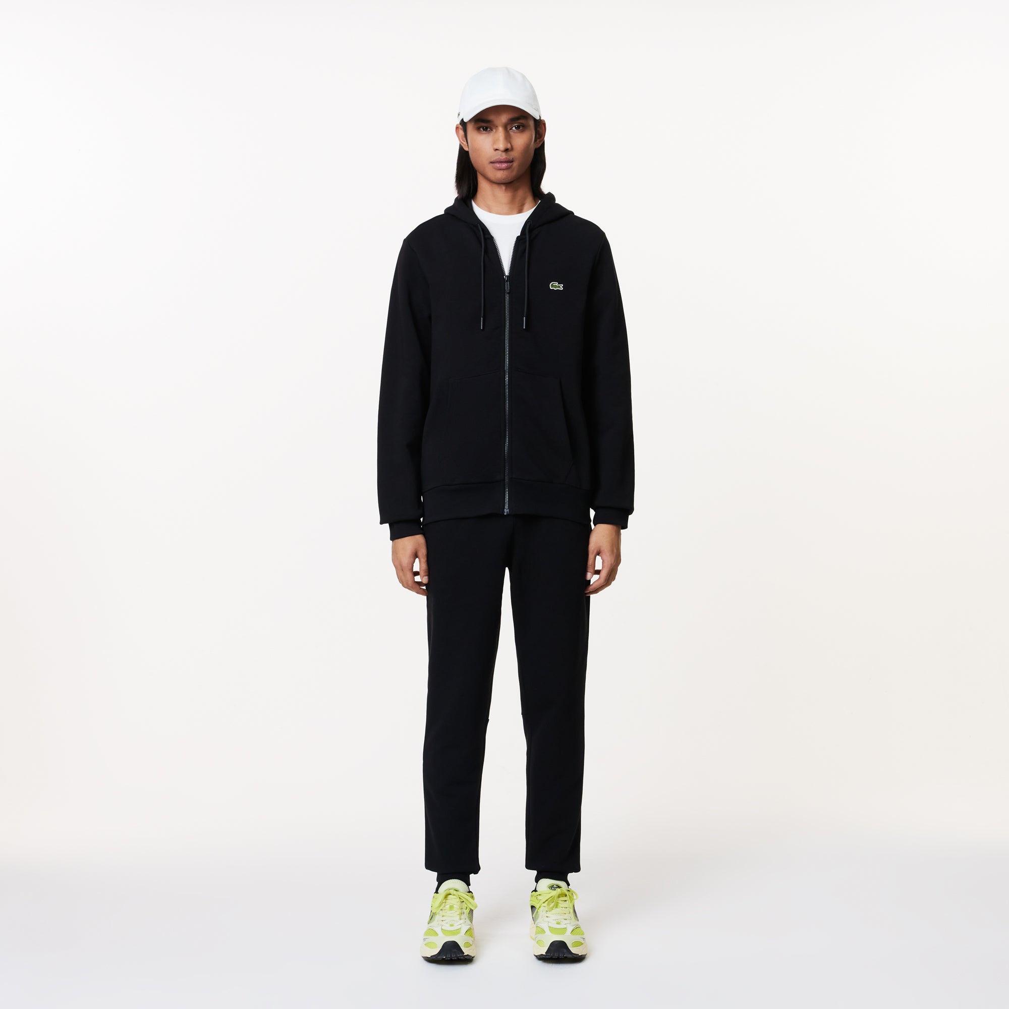 Lacoste Men's Kangaroo Pocket Fleece Zipped Hoodie