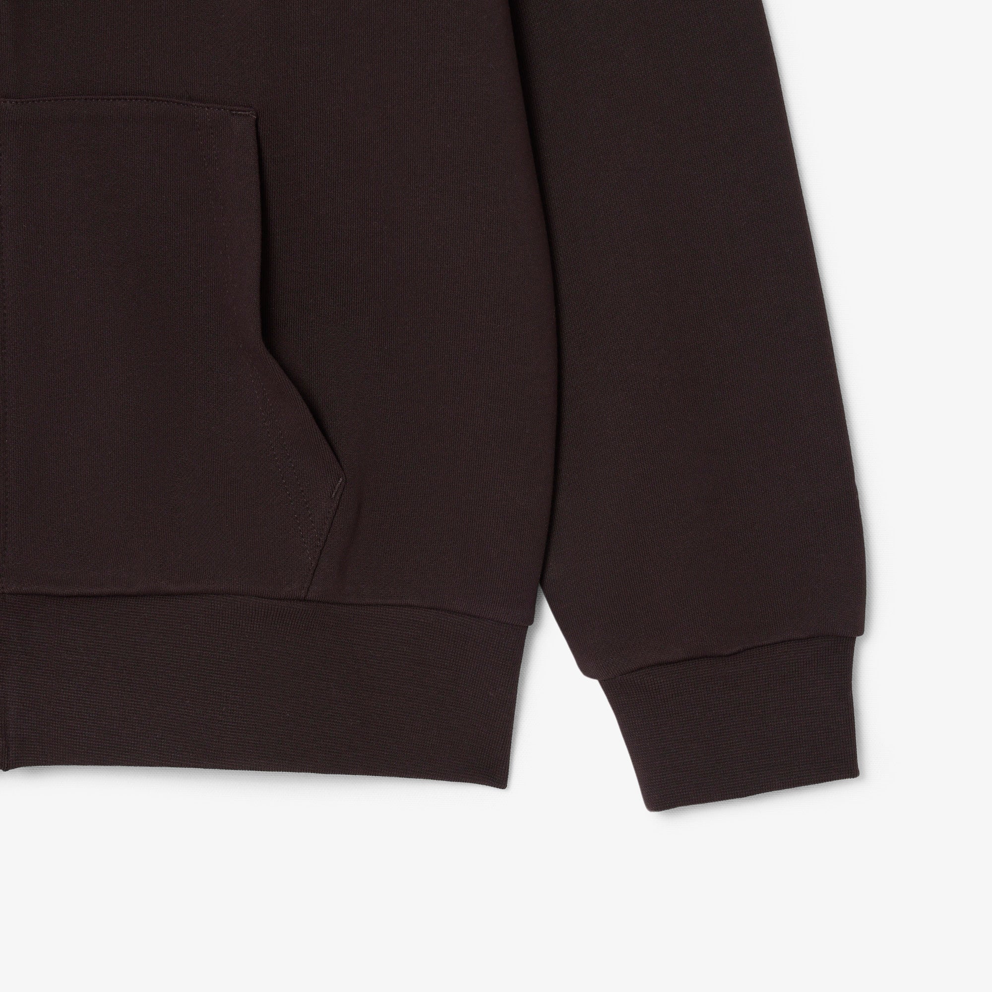 LACOSTE Classic Fit Zipped Fleece Sweatshirt