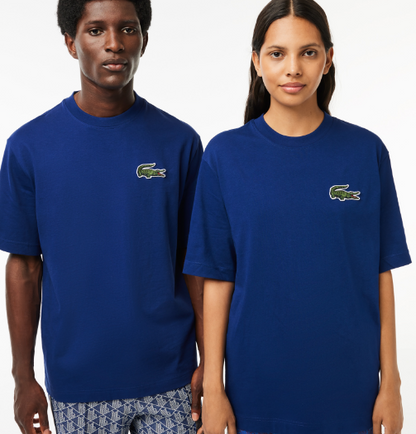 Unisex Loose Fit Large Crocodile Organic Cotton T-Shirt