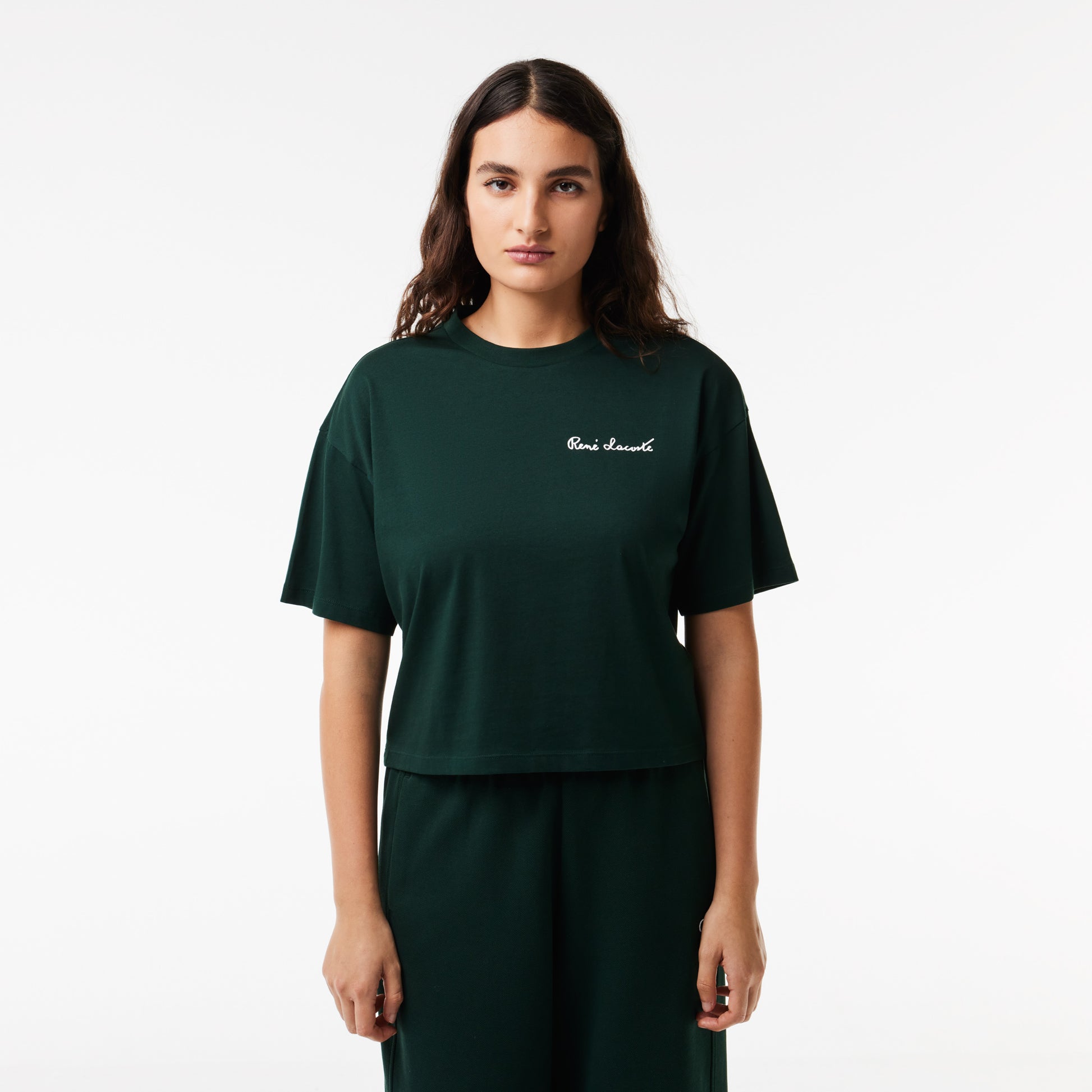 Lacoste Relaxed Fit Text Print T-shirt - Lacoste Apparel THE MIX