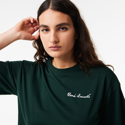 Lacoste Relaxed Fit Text Print T-shirt - Lacoste Apparel THE MIX