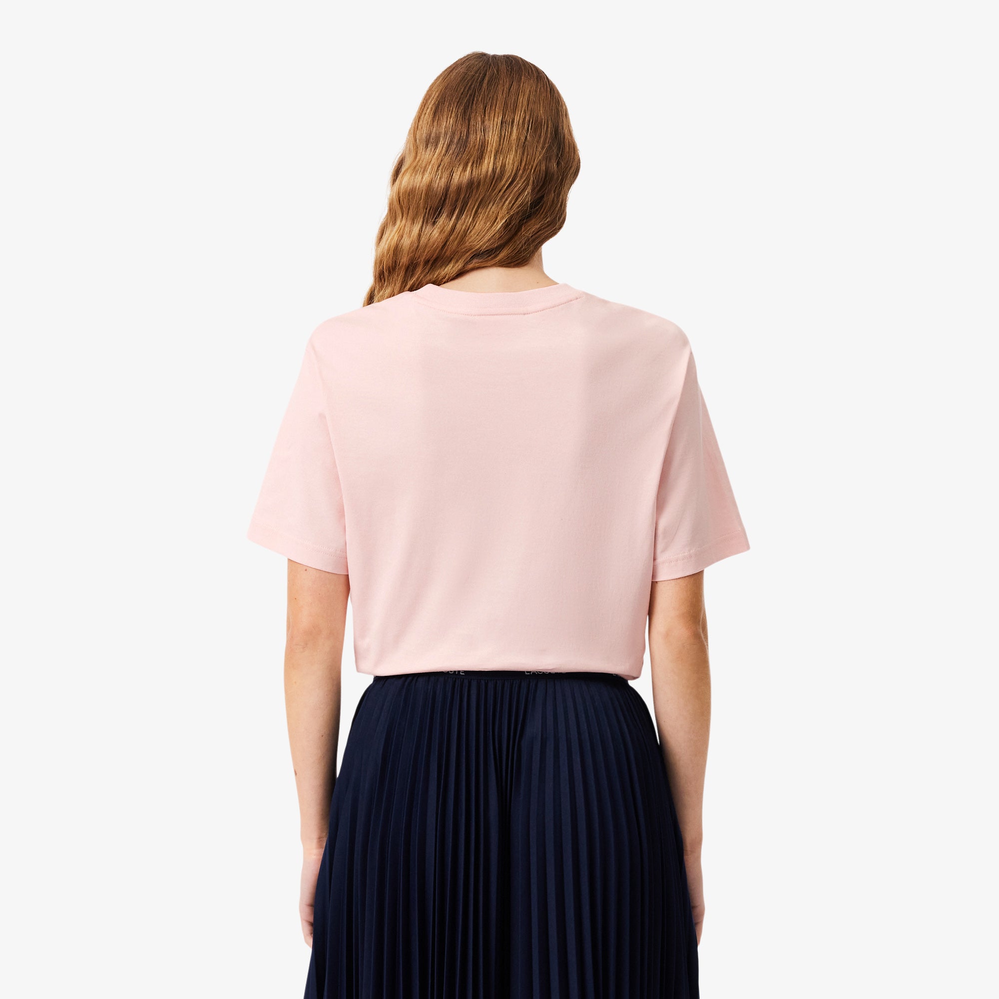 LACOSTE Women's Relaxed Fit Soft Cotton T-shirt