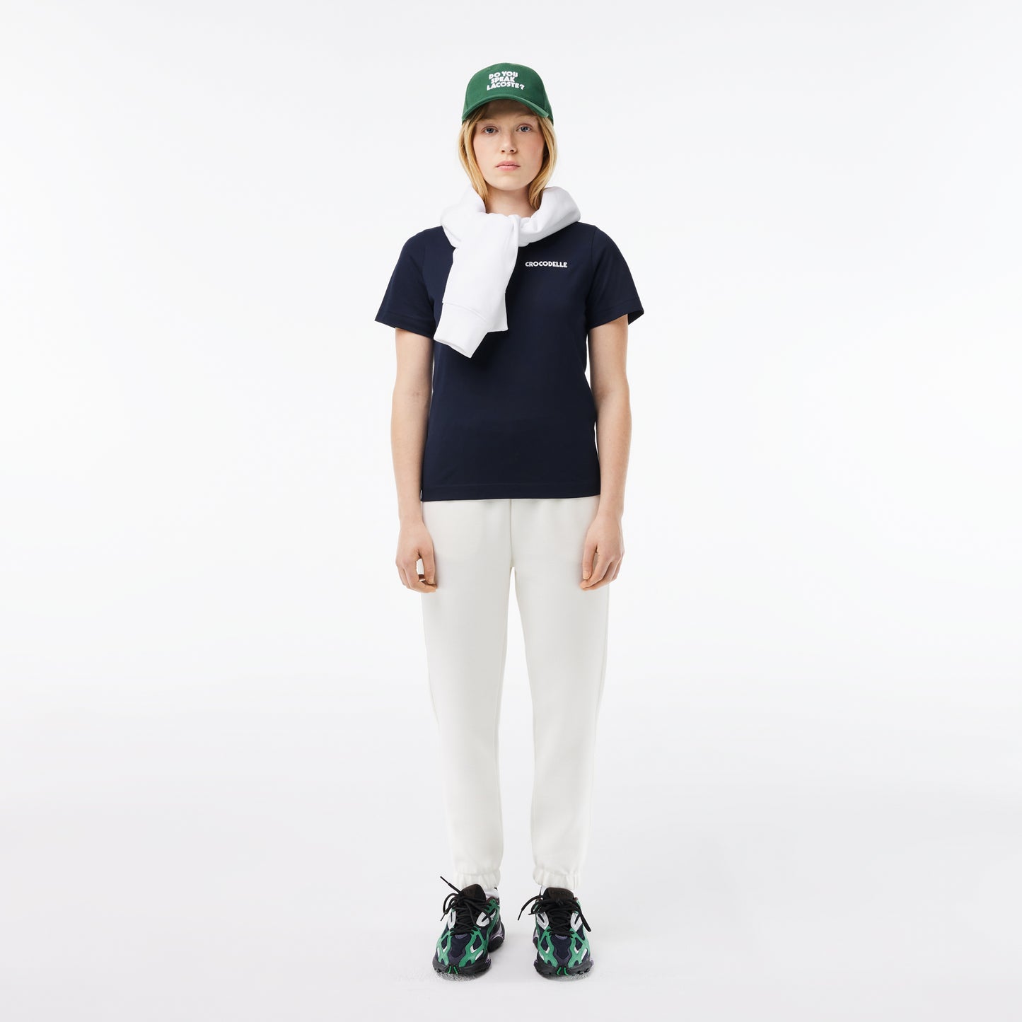 Lacoste Women's Crocodelle Embroidered Cotton T-shirt