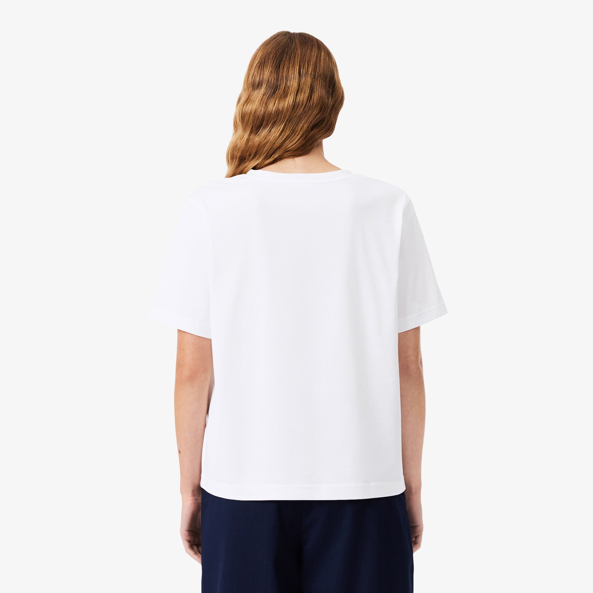 LACOSTE Relaxed Fit Soft Cotton V Neck T-shirt