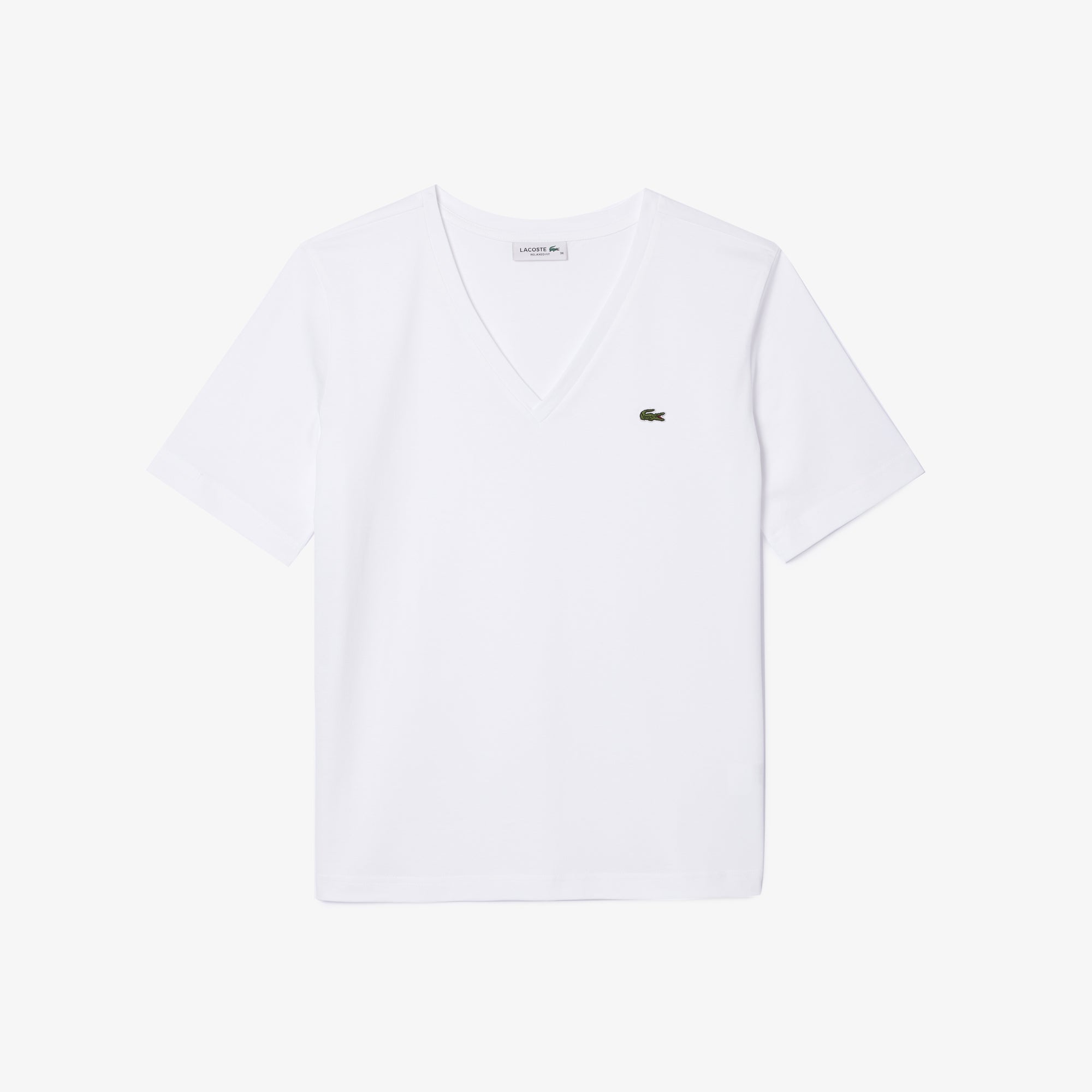 LACOSTE Relaxed Fit Soft Cotton V Neck T-shirt