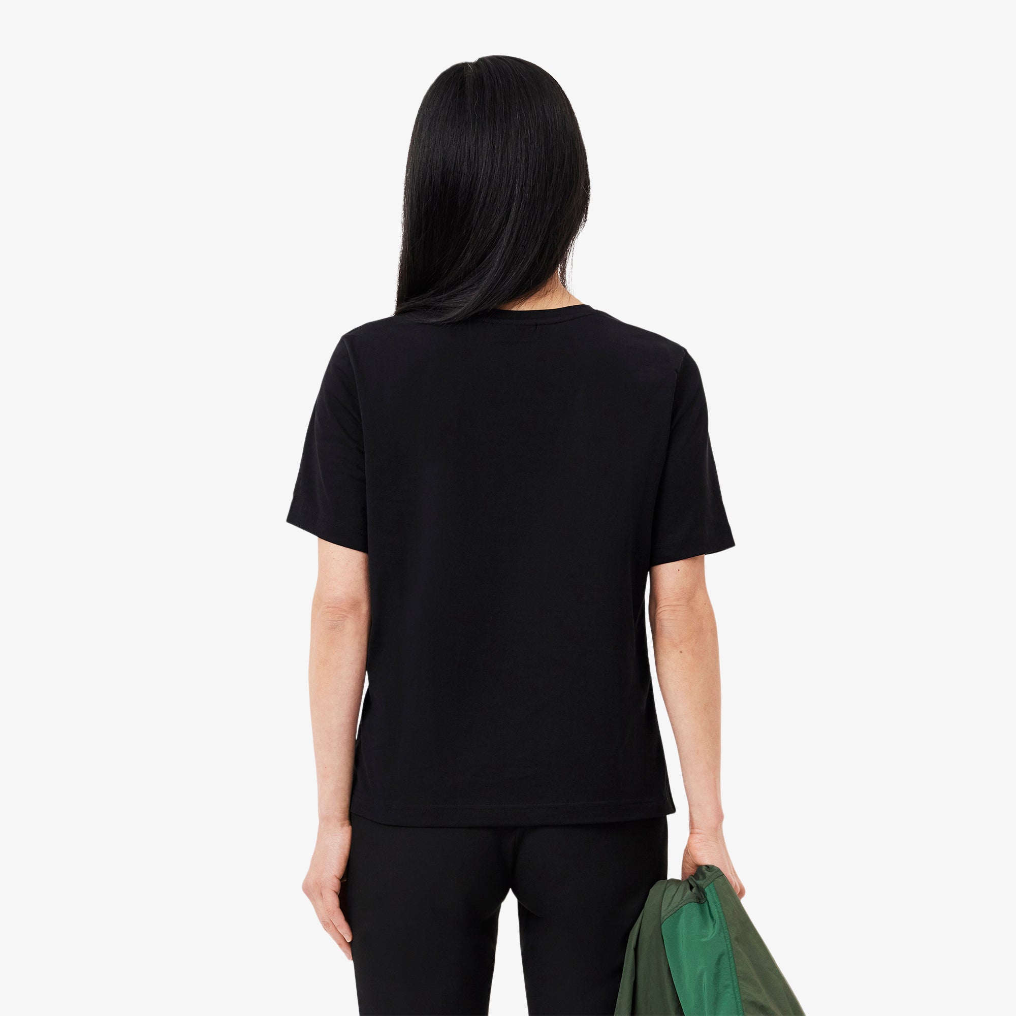Lacoste Relaxed Fit Soft Cotton V Neck T-shirt