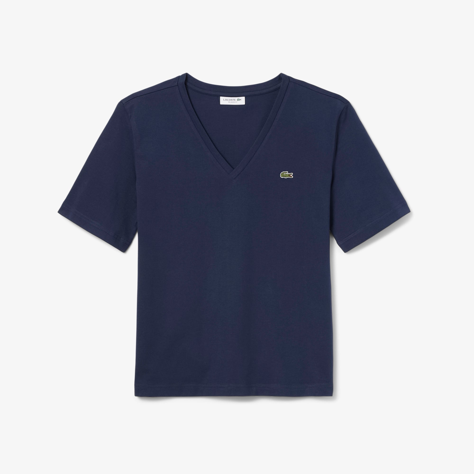 Lacoste Relaxed Fit Soft Cotton V Neck T-shirt