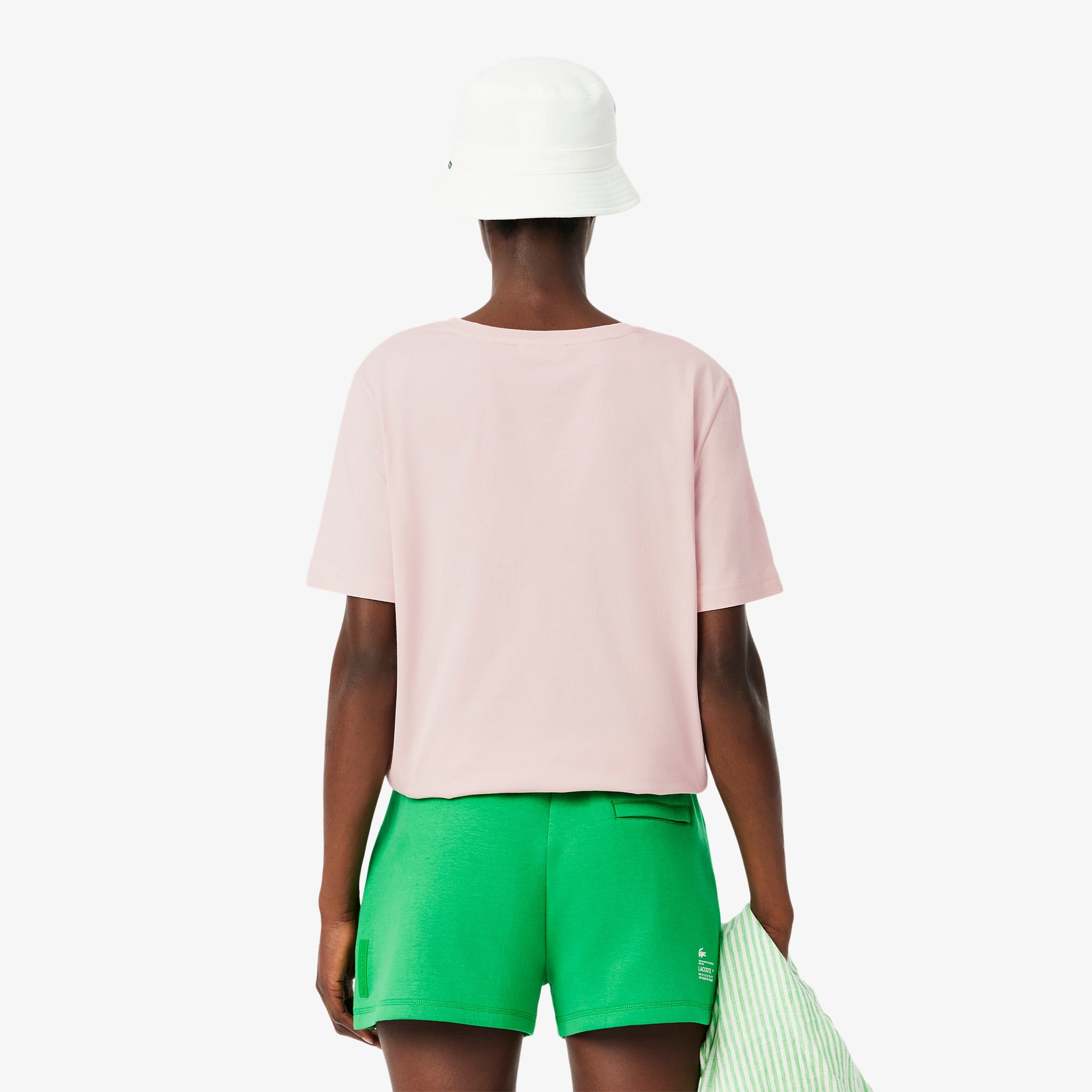 Lacoste Relaxed Fit Soft Cotton V Neck T-shirt