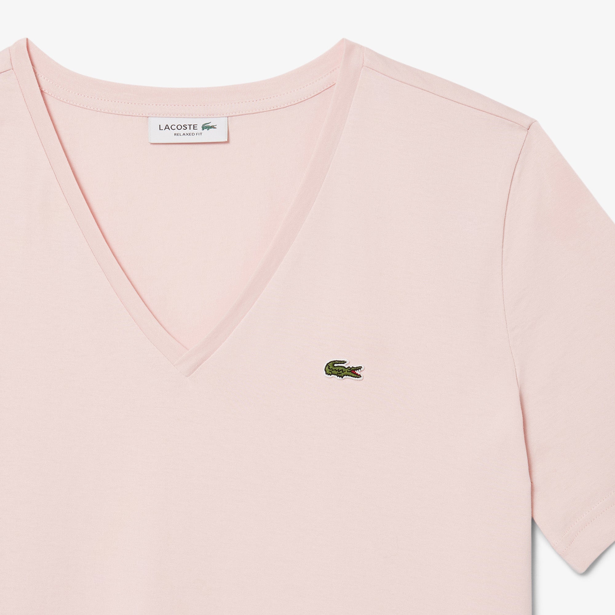 Lacoste Relaxed Fit Soft Cotton V Neck T-shirt