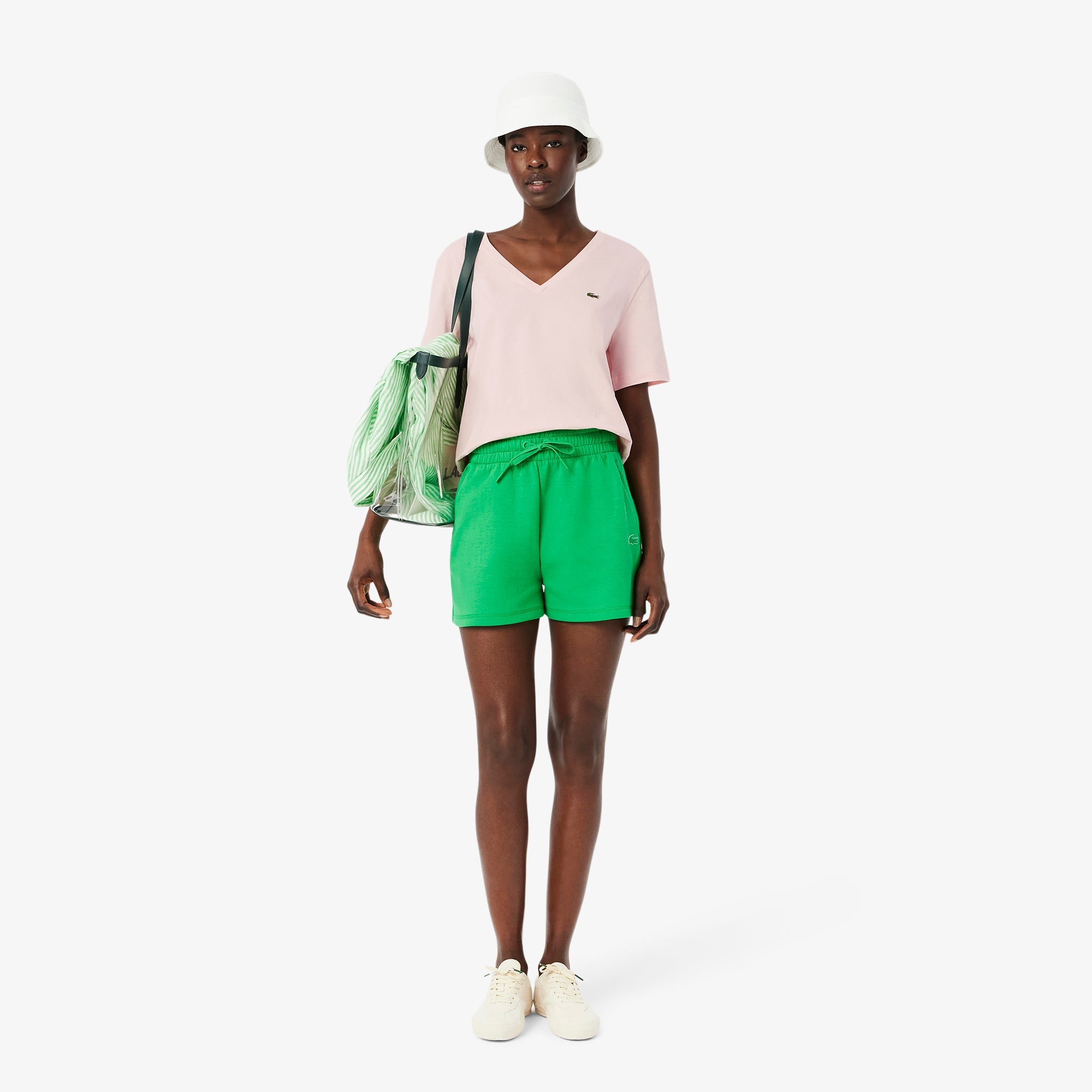 Lacoste Relaxed Fit Soft Cotton V Neck T-shirt