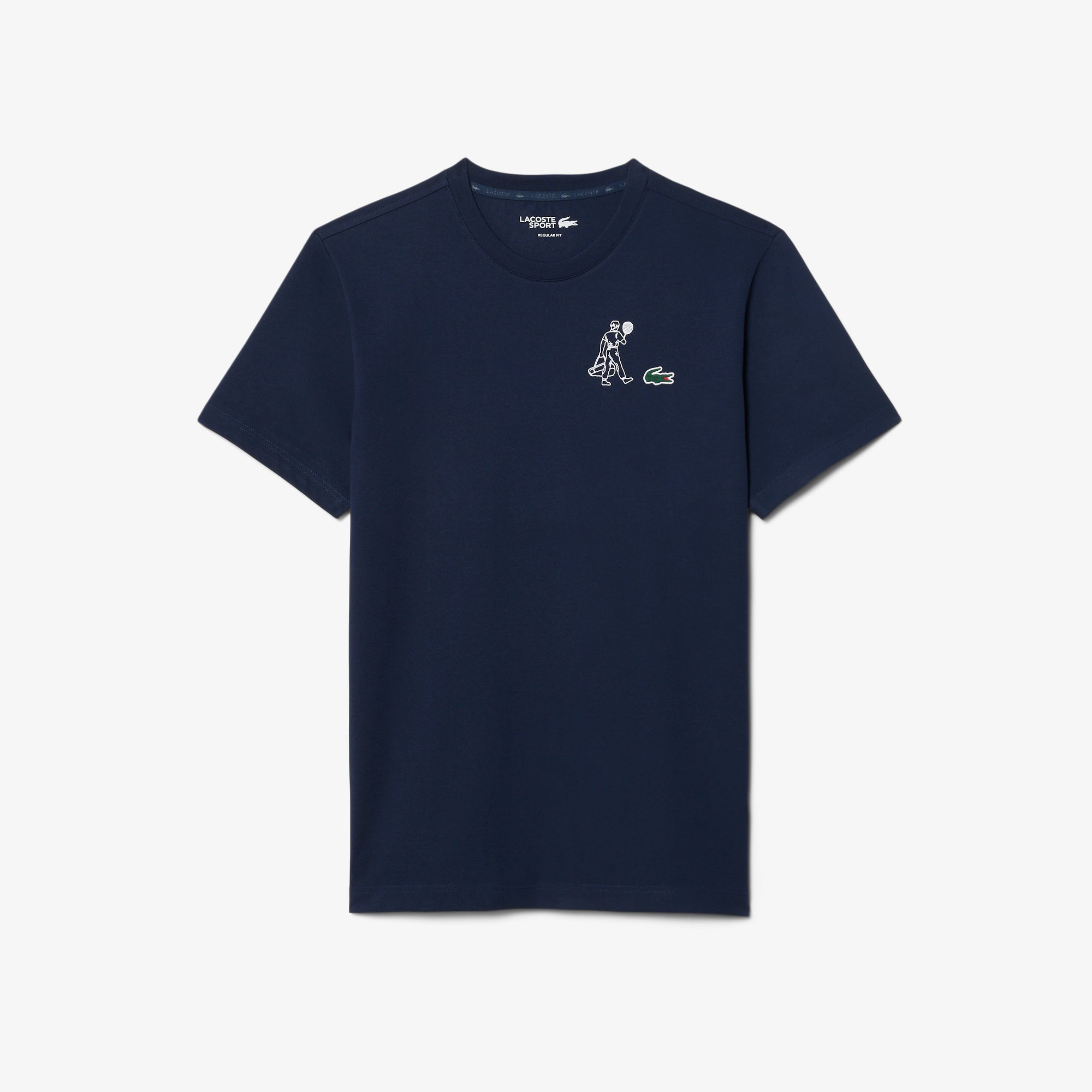 LACOSTE Ultra Dry Printed Tennis T-shirt