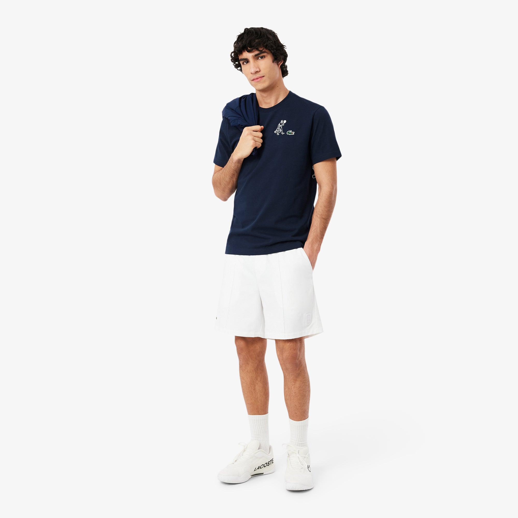 LACOSTE Ultra Dry Printed Tennis T-shirt