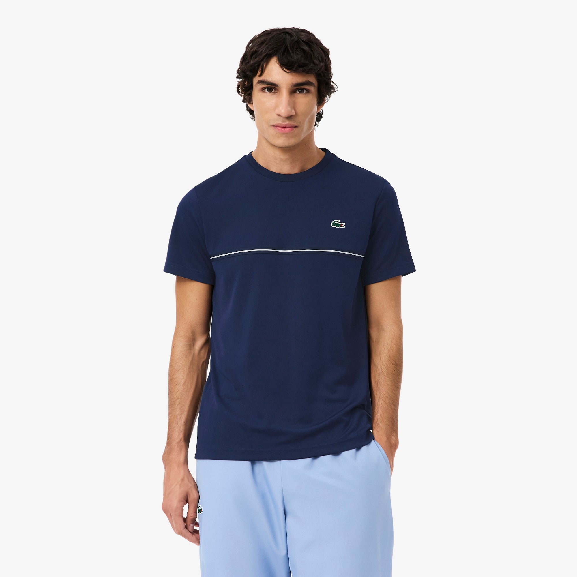 LACOSTE Ultra Dry Crocodile Print Sport T-shirt