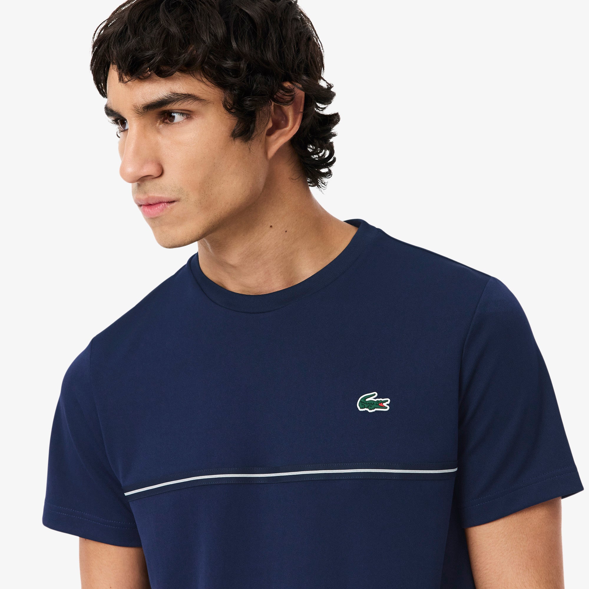 LACOSTE Ultra Dry Crocodile Print Sport T-shirt