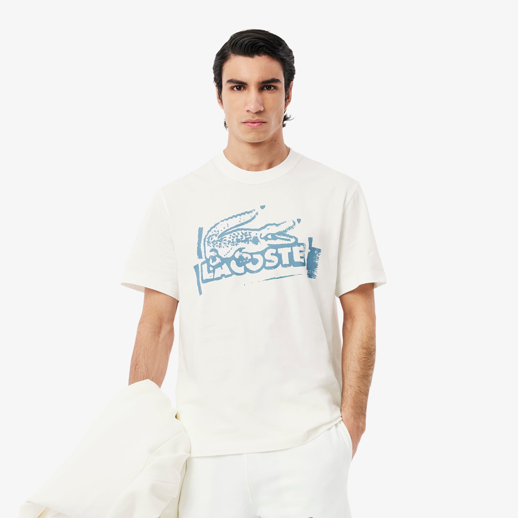LACOSTE Men's Printed Cotton Jersey T-Shirt