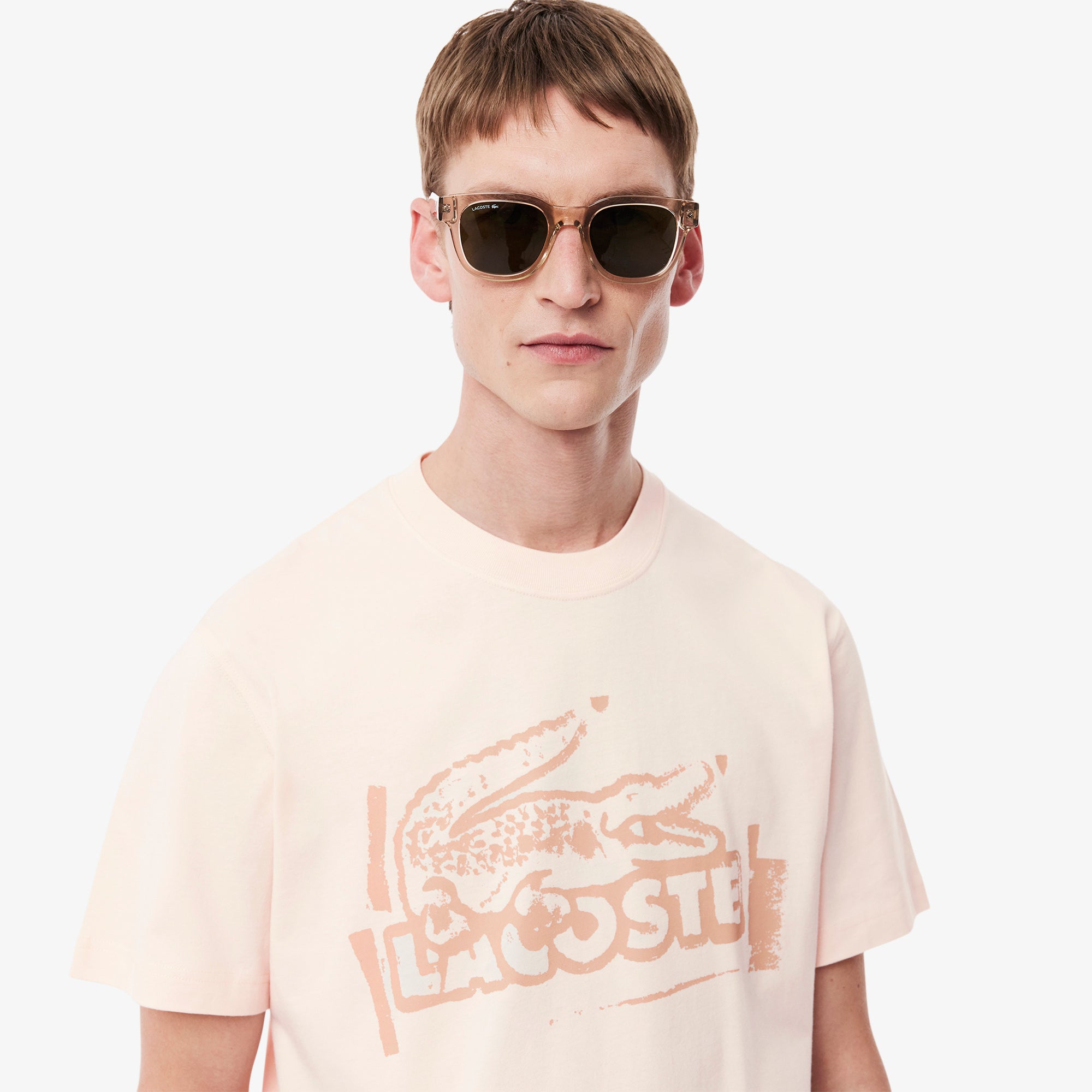 Lacoste Printed Cotton Jersey T-shirt