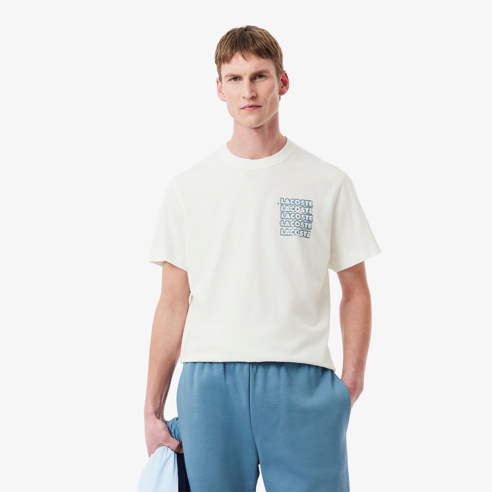 LACOSTE Cotton Jersey Graphic T-shirt