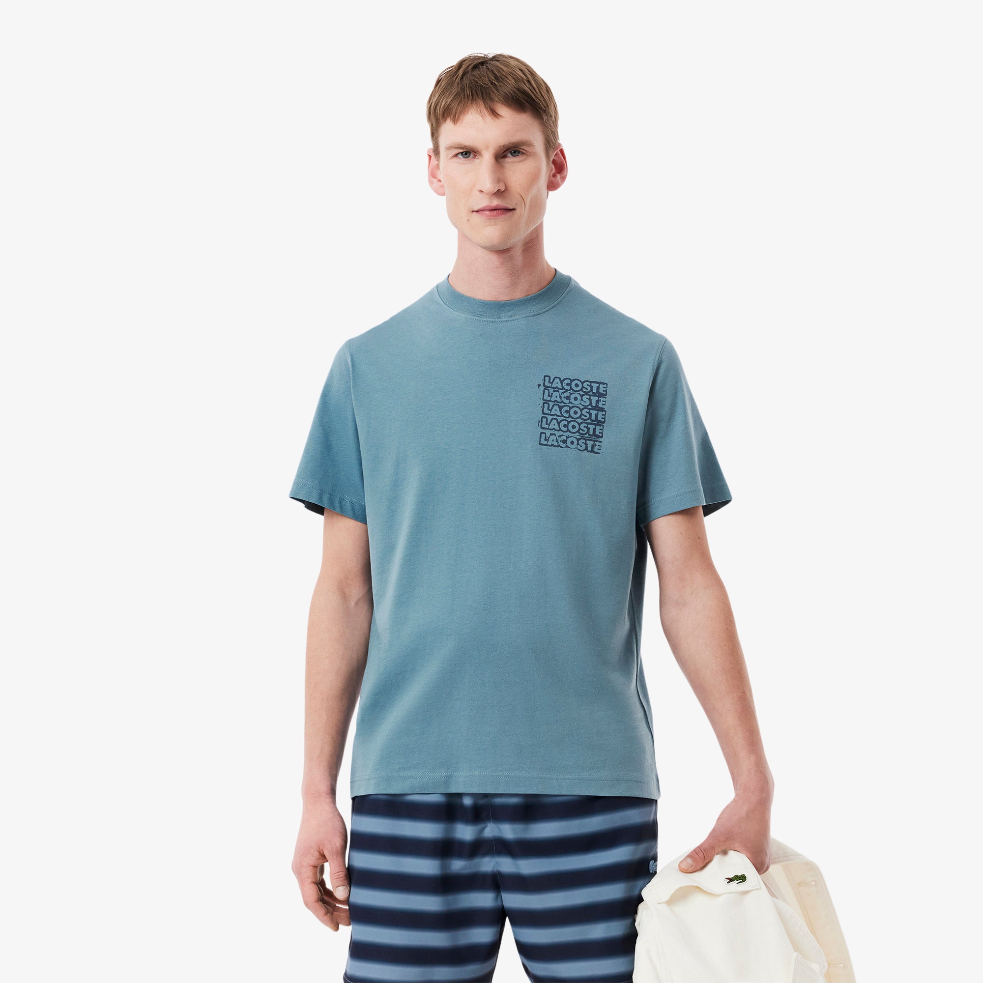 LACOSTE Cotton Jersey Graphic T-shirt