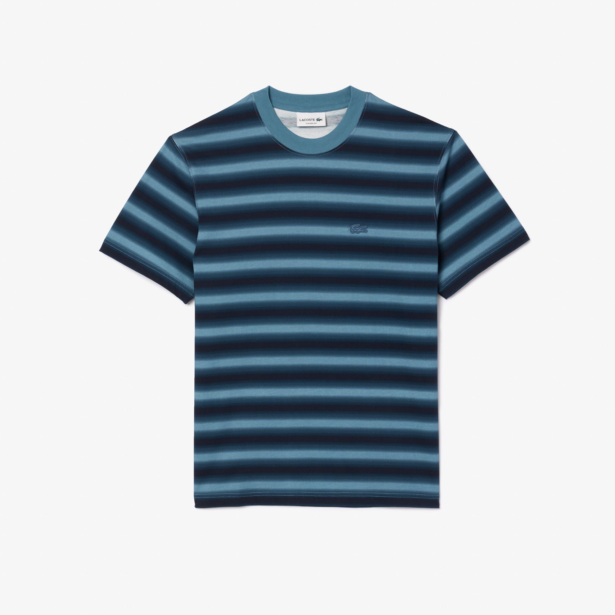 LACOSTE Stripe Print Jersey T-shirt