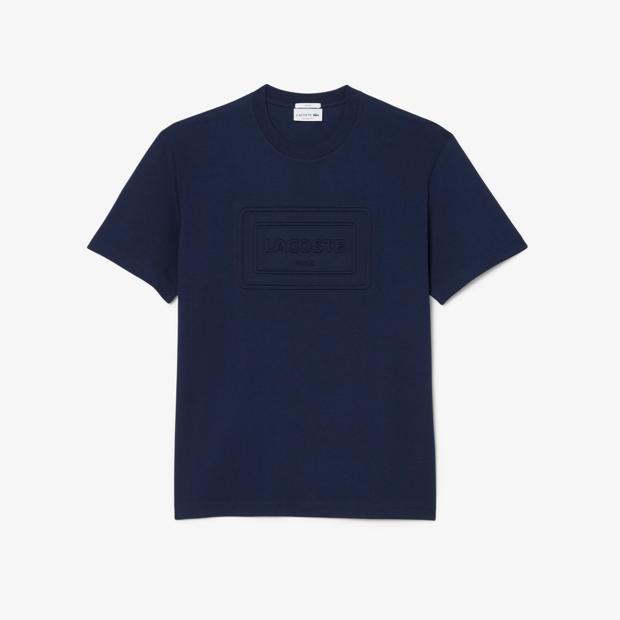 LACOSTE Embossed Branding Cotton T-shirt Unisex