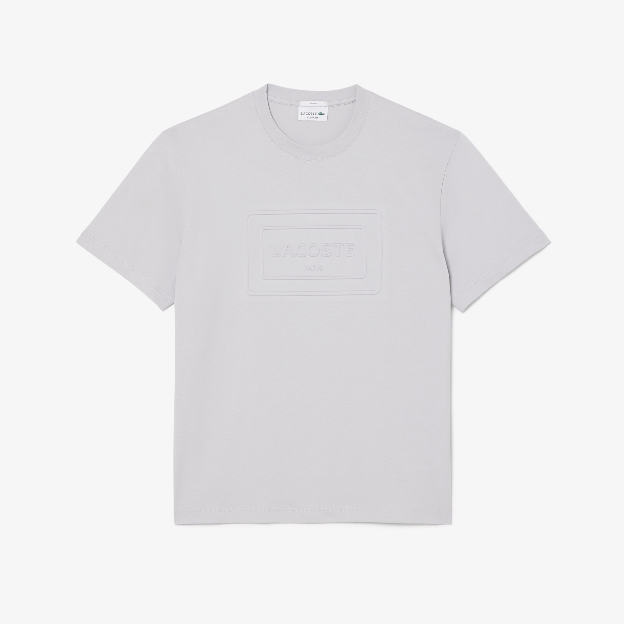 LACOSTE Embossed Branding Cotton T-shirt Unisex