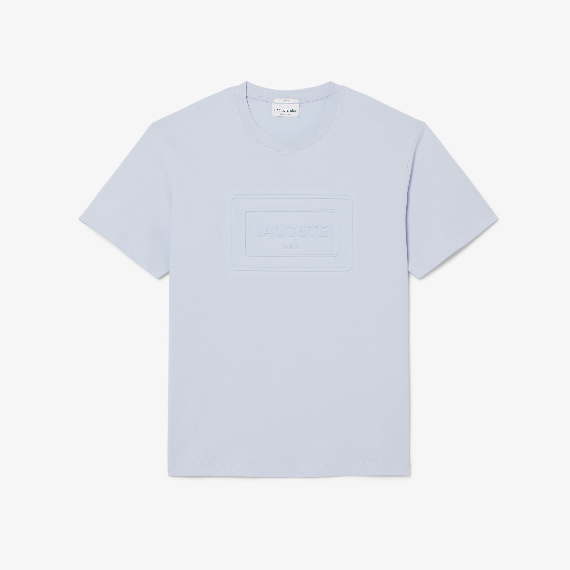 LACOSTE Embossed Branding Cotton T-shirt Unisex