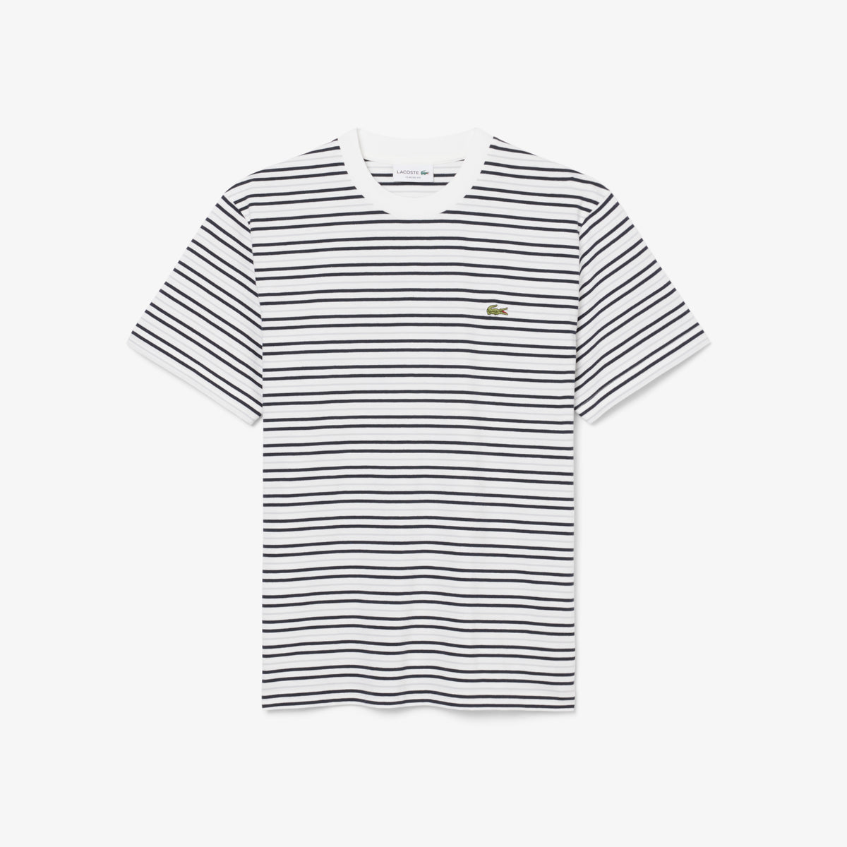 LACOSTE Striped Cotton T-Shirt Men