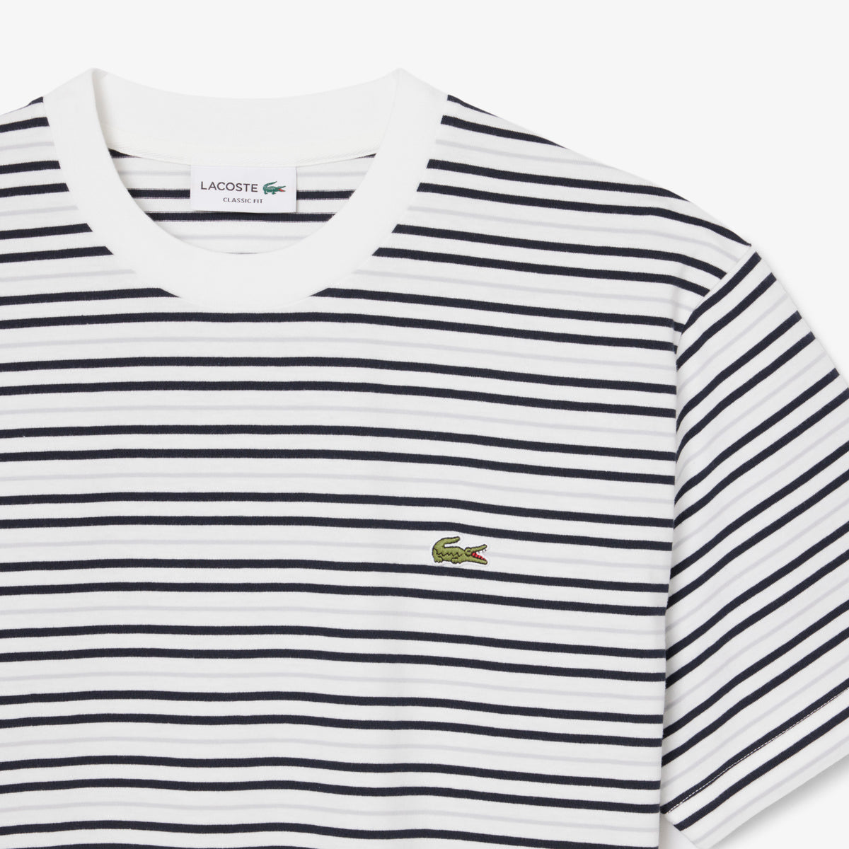 LACOSTE Striped Cotton T-Shirt Men