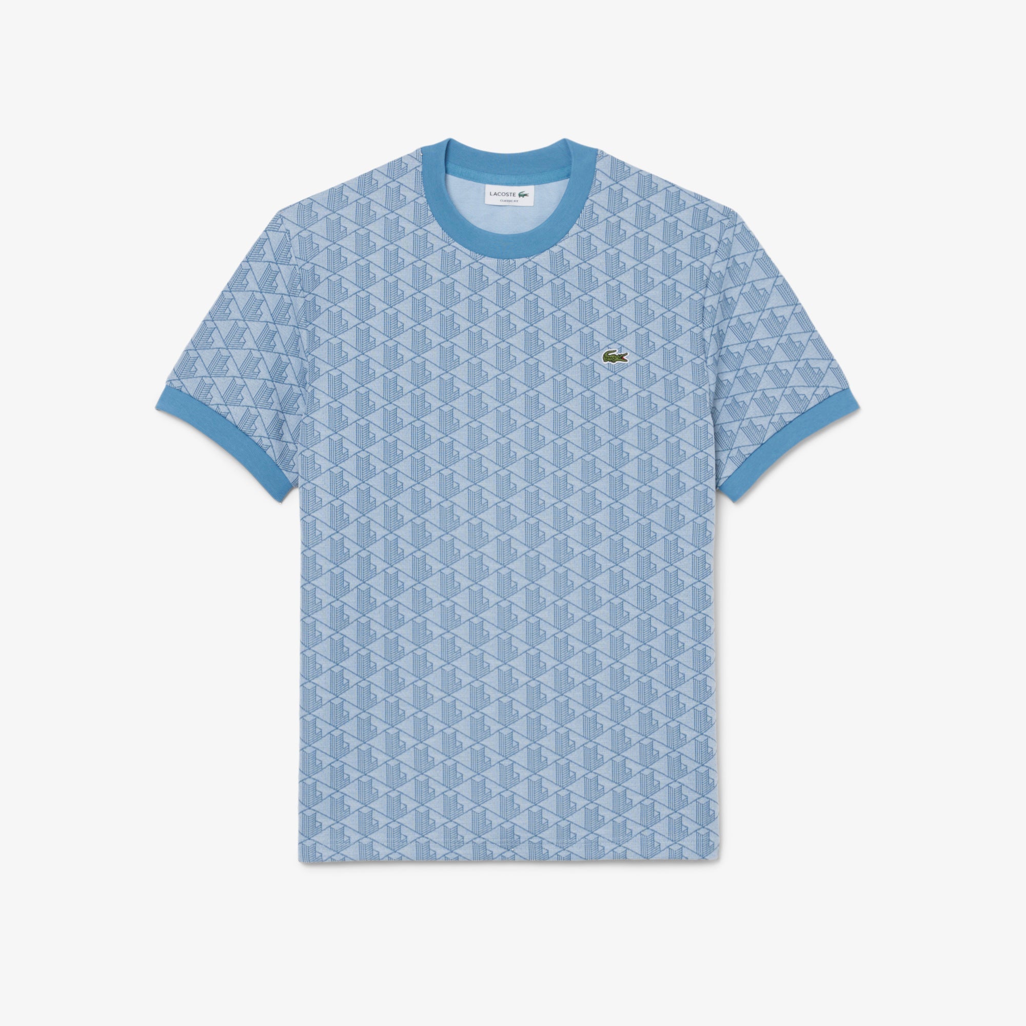 LACOSTE Men Monogram Jacquard T-shirt