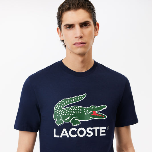 Lacoste Cotton Jersey Signature Print T-shirt