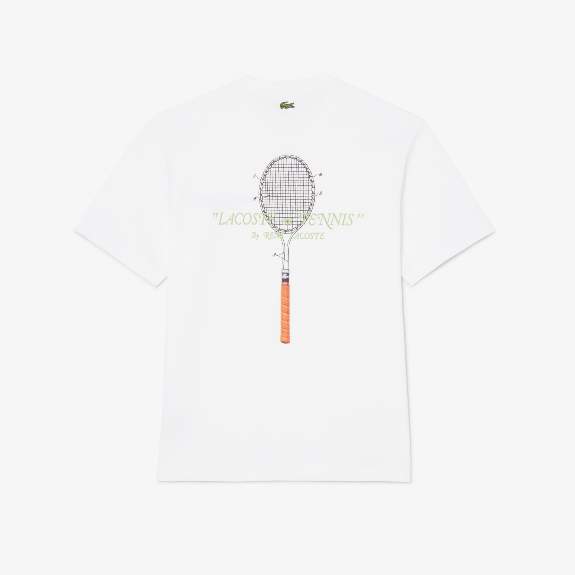 LACOSTE Embroidered Cotton T-shirt
