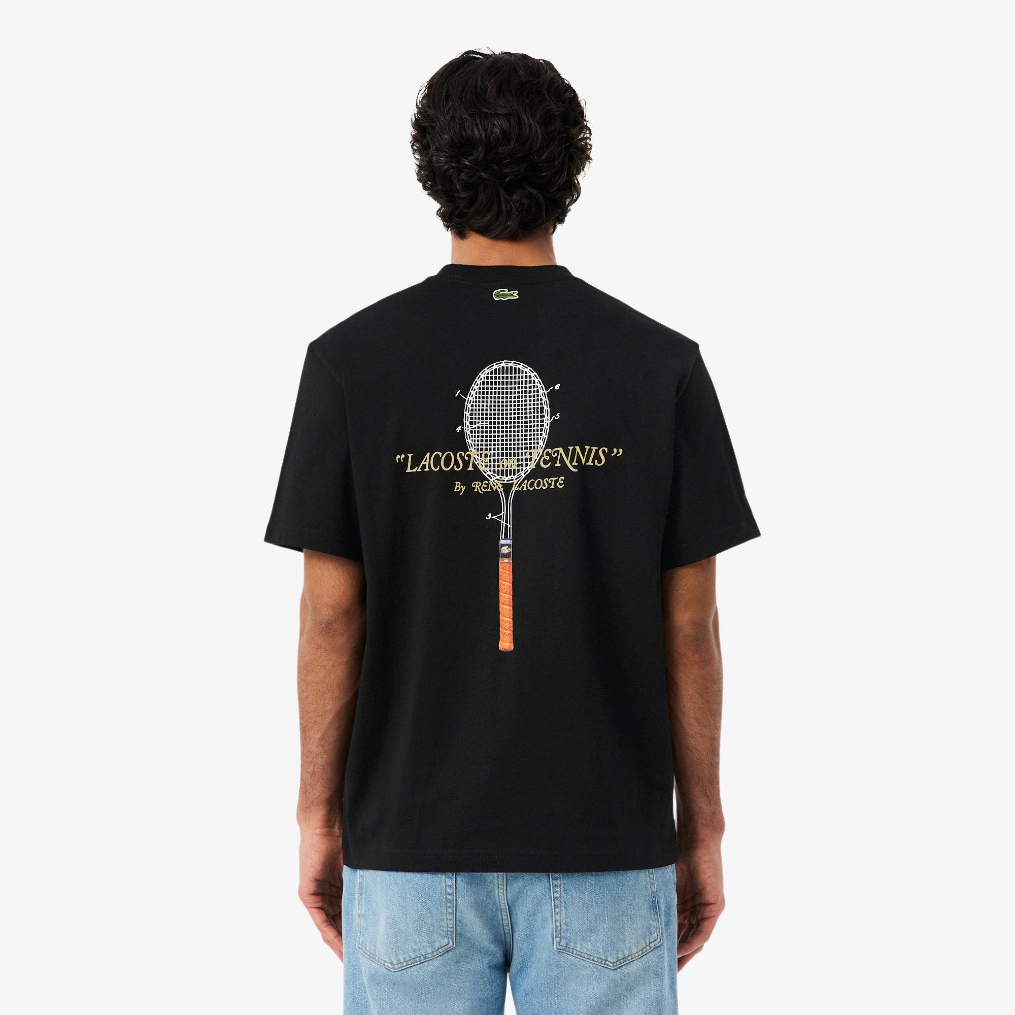 LACOSTE Embroidered Cotton T-shirt