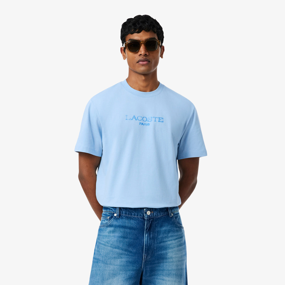 LACOSTE Printed Cotton T-shirt Men