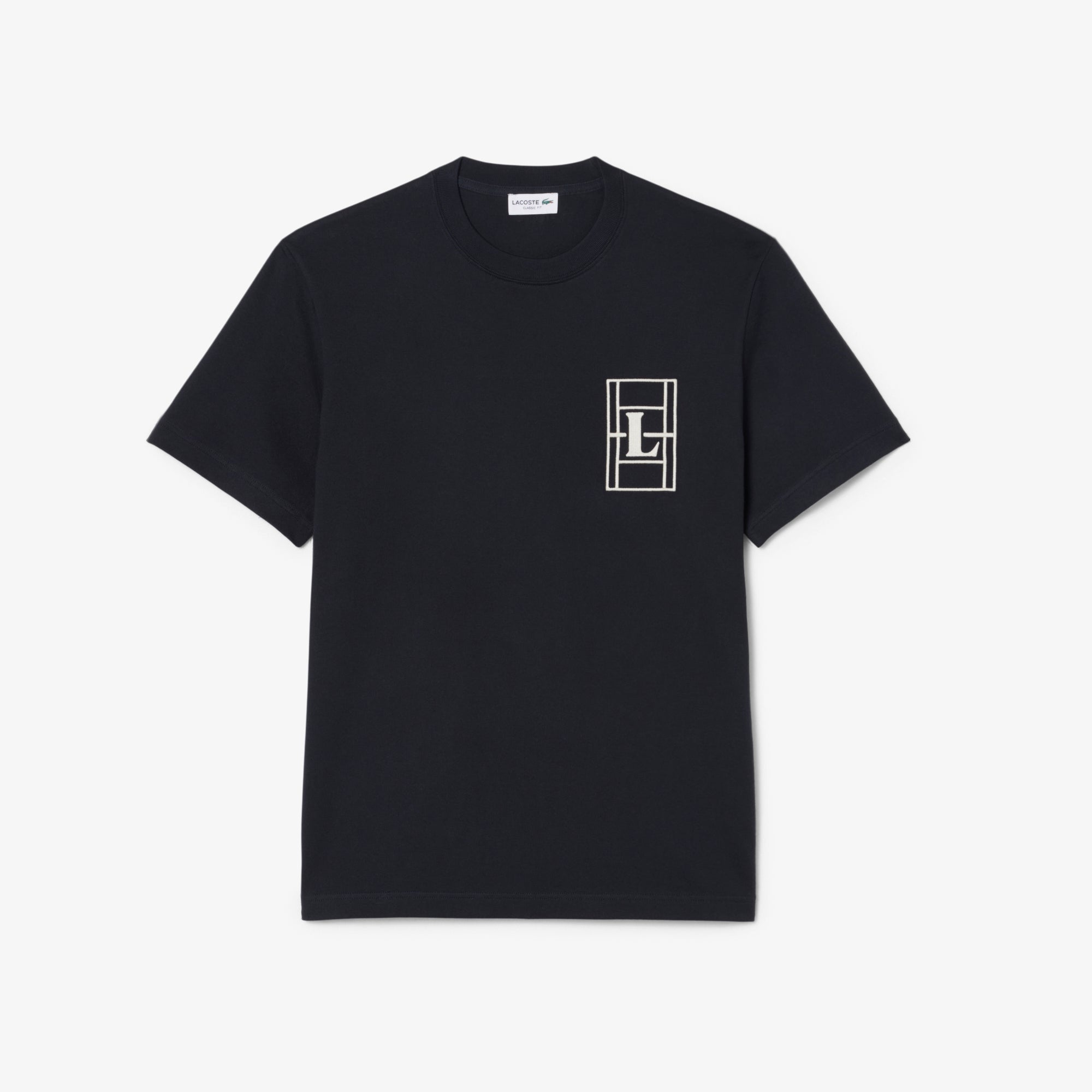 LACOSTE Embroidered Heavy Jersey T-shirt