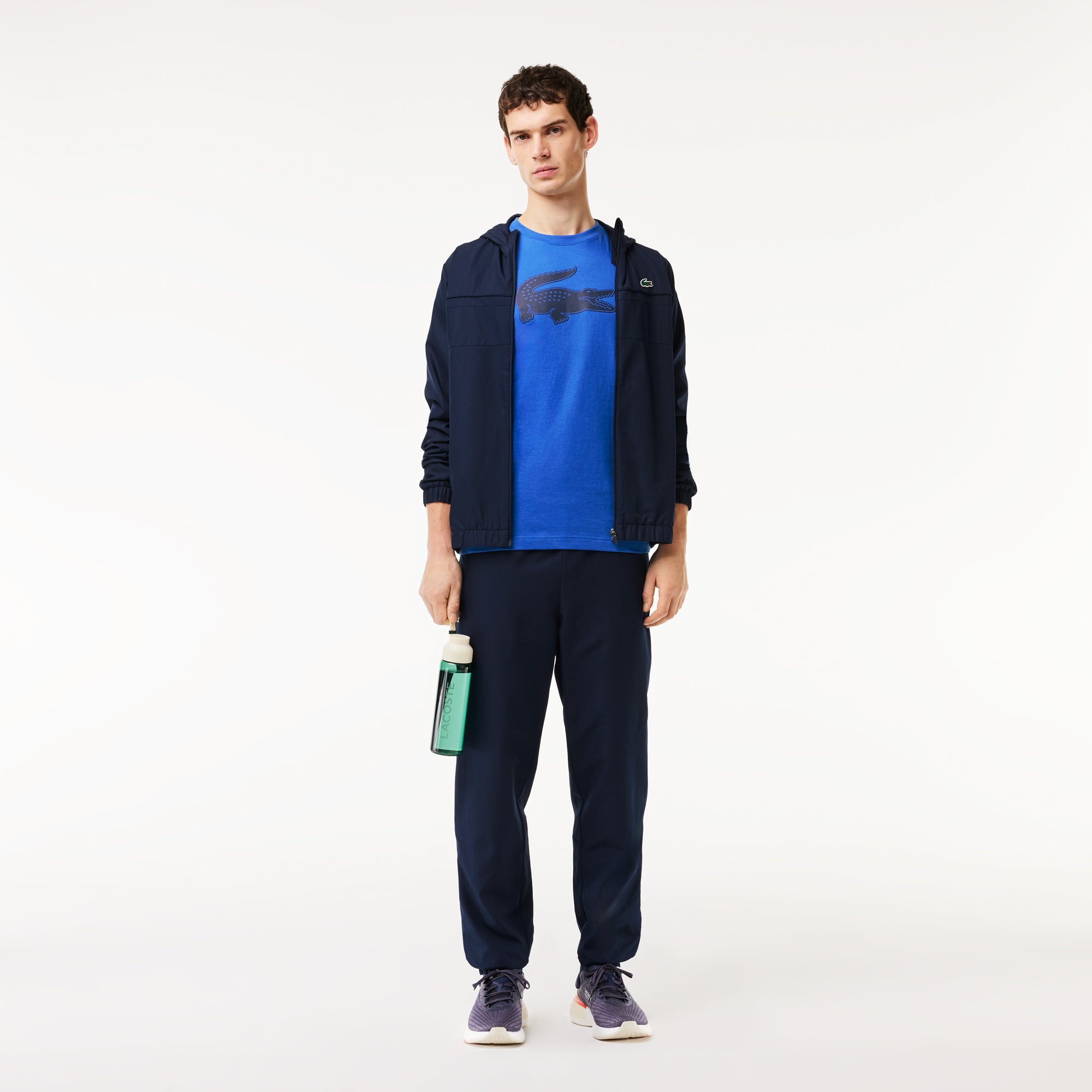 Lacoste Men’s SPORT 3D Print Crocodile Breathable Jersey T-Shirt