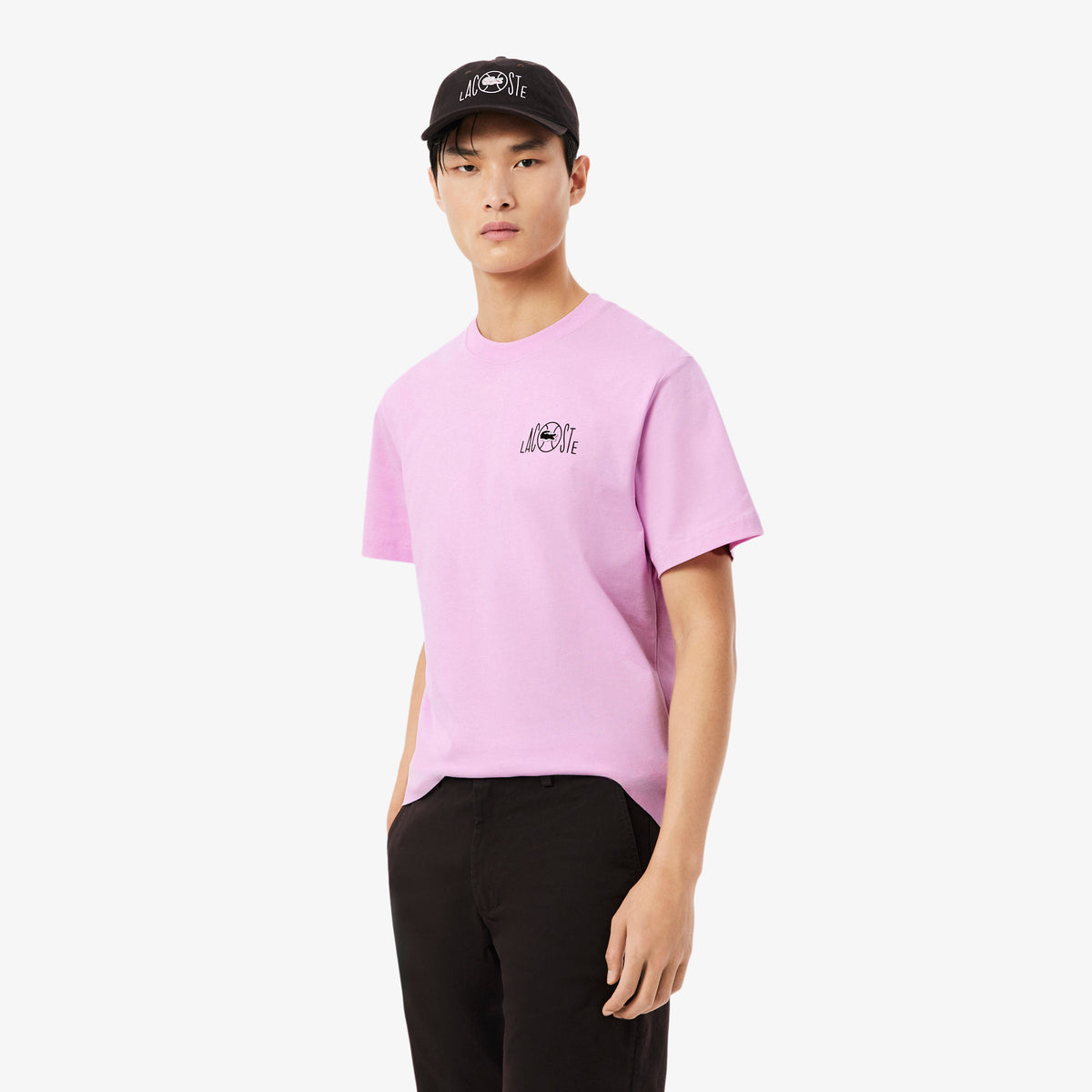 LACOSTE Printed Cotton T-Shirt Men